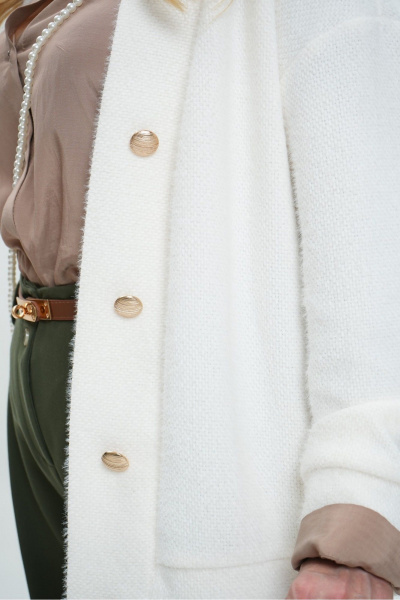 Кардиган Colibri А_139 белый - фото 2