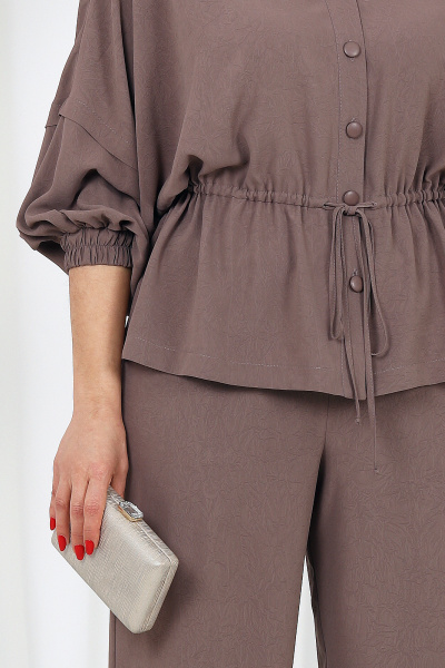 Блуза, брюки Ninele 6056 светло-коричневый - фото 5