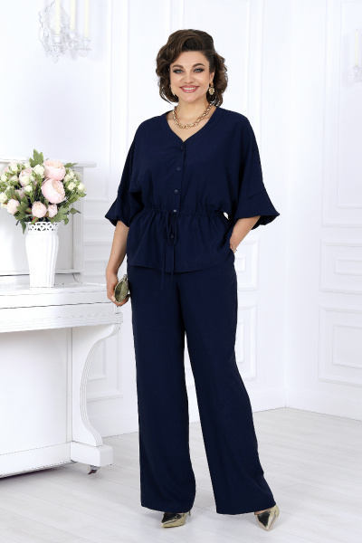 Блуза, брюки Ninele 6056 синий - фото 9