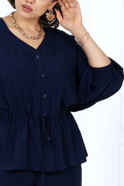 Блуза, брюки Ninele 6056 синий - фото 4