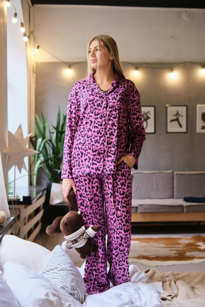 Брюки, рубашка Colibri А_356 фуксия - фото 2