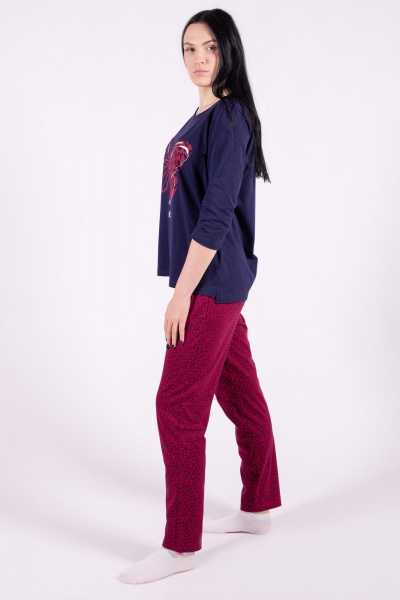 Брюки, джемпер 8 Марта 16687-4С658Д40-158,164 синий - фото 2