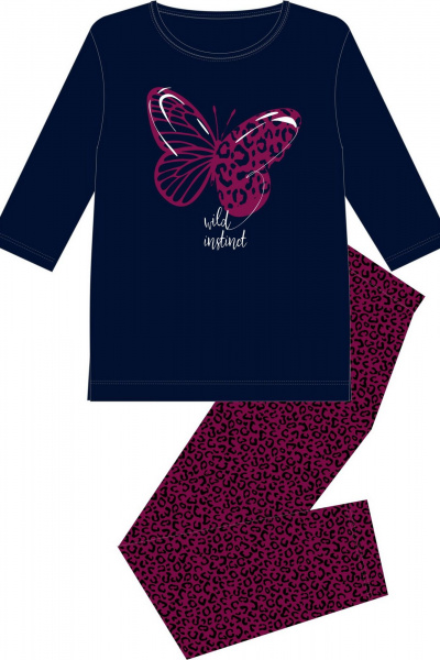 Брюки, джемпер 8 Марта 16687-4С658Д40-158,164 синий - фото 4