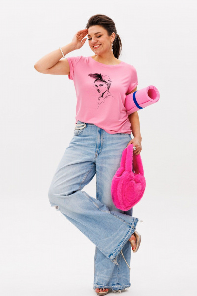 Футболка Anelli 1545 барби - фото 6