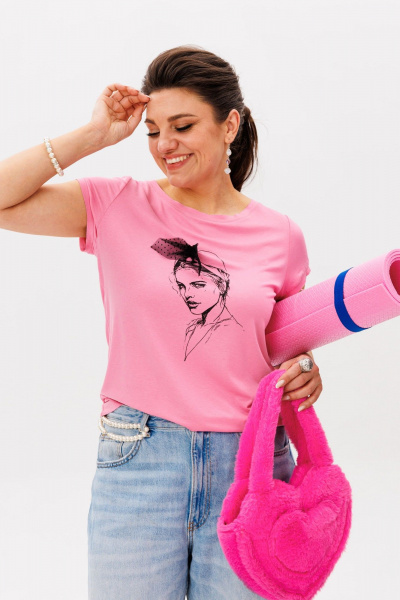Футболка Anelli 1545 барби - фото 3