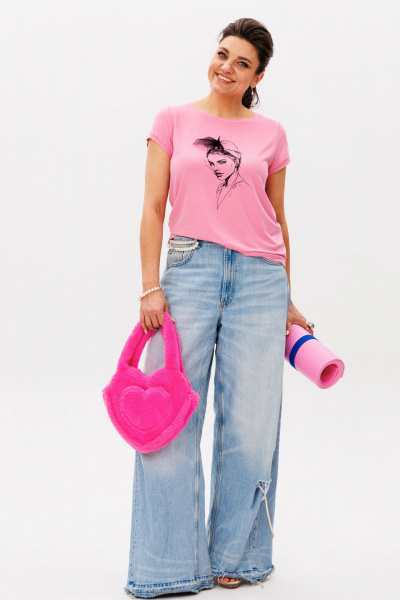 Футболка Anelli 1545 барби - фото 2