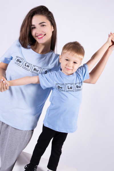 Футболка 8 Марта 18308-4С514Д40-146 голубой - фото 4