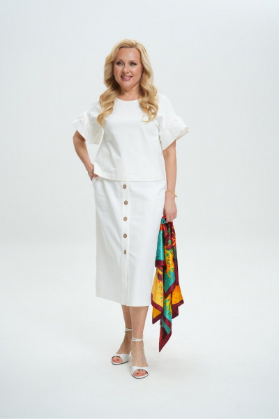 Юбка Colibri А_105 белый - фото 2