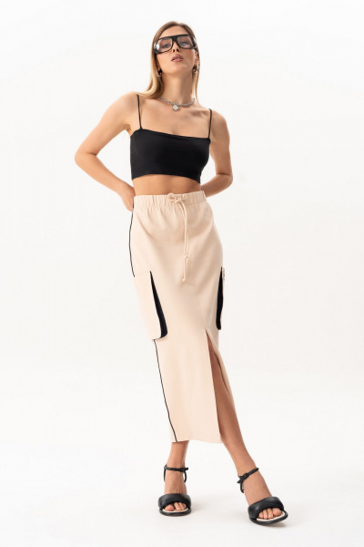 Юбка Luna 215 бежевый - фото 9