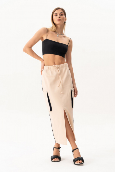 Юбка Luna 215 бежевый - фото 7