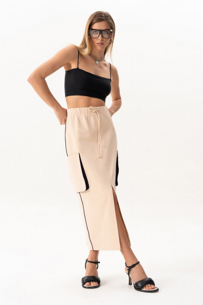Юбка Luna 215 бежевый - фото 3