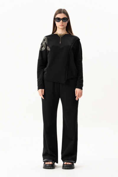 Брюки, свитшот Luna 219 чёрный - фото 8