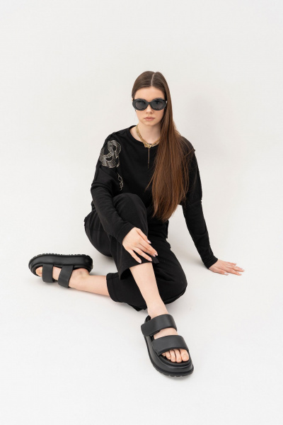 Брюки, свитшот Luna 219 чёрный - фото 7