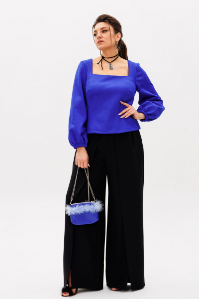 Блуза Anelli 1531 василек - фото 6