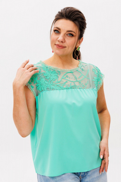 Блуза Anelli 1542 васаби - фото 5