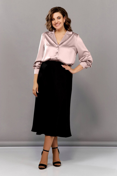 Блуза Ольга Стиль С-911 светло-розовый - фото 4