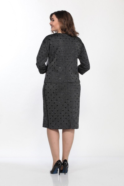 Джемпер, юбка Lady Style Classic 2188/1 графит-черный - фото 2