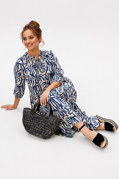 Платье Mubliz 257 синий - фото 12