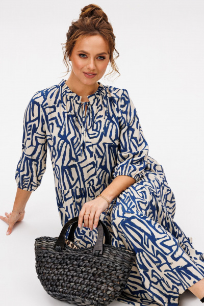 Платье Mubliz 257 синий - фото 11