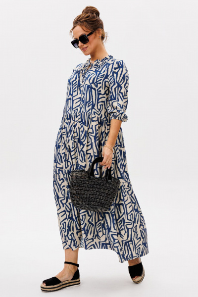 Платье Mubliz 257 синий - фото 7