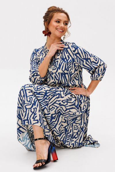 Платье Mubliz 257 синий - фото 6