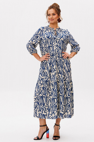 Платье Mubliz 257 синий - фото 4