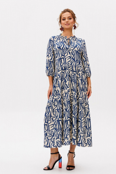 Платье Mubliz 257 синий - фото 3