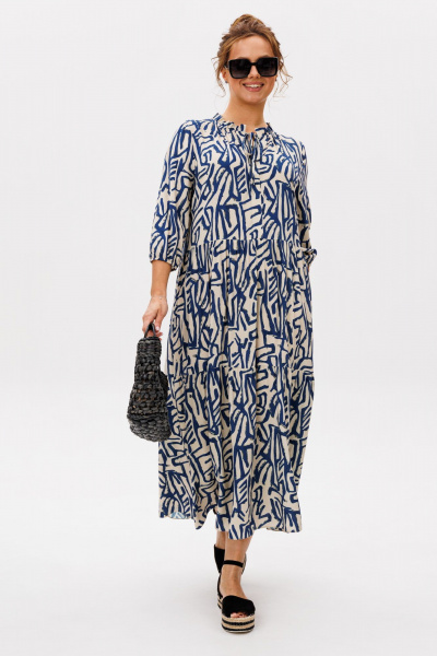 Платье Mubliz 257 синий - фото 2