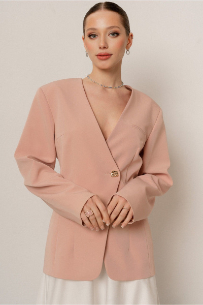 Жакет JRSy 2490 пыльно-розовый - фото 2