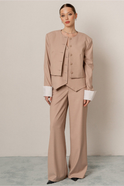 Жакет JRSy 2558 бежевый - фото 1