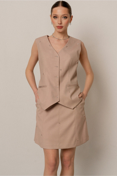 Юбка JRSy 2559 бежевый - фото 3