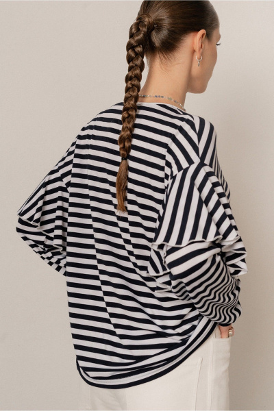 Джемпер JRSy 2569 сине-белая_полоса - фото 3