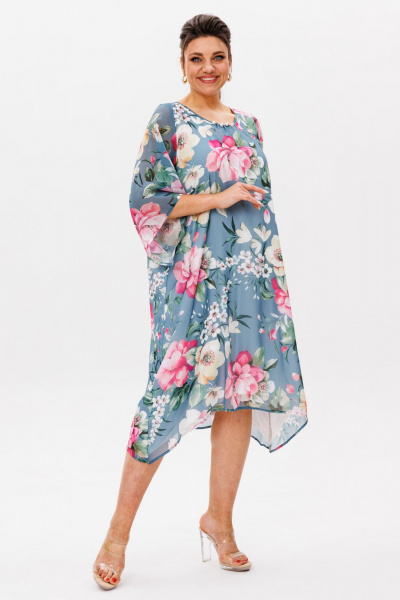 Платье Anelli 1559 цветок_миндаля - фото 6