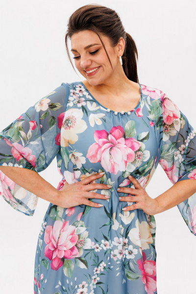 Платье Anelli 1559 цветок_миндаля - фото 5