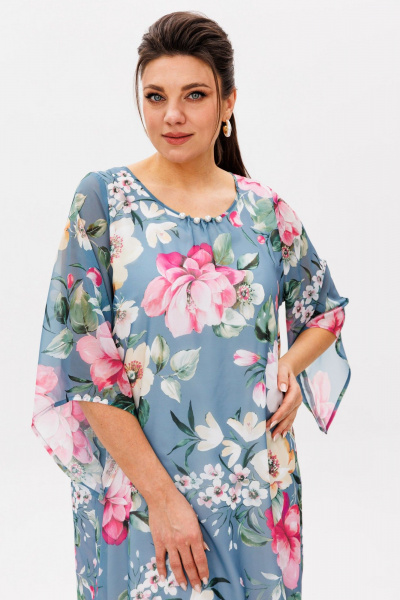 Платье Anelli 1559 цветок_миндаля - фото 2