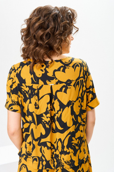 Блуза, брюки Romanovich Style 2-2704 черный/желтый - фото 13