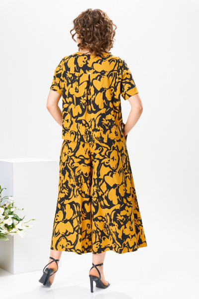 Блуза, брюки Romanovich Style 2-2704 черный/желтый - фото 12