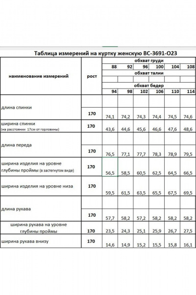 Куртка КАЛИНКА ВС-3691-О23 зеленый - фото 4