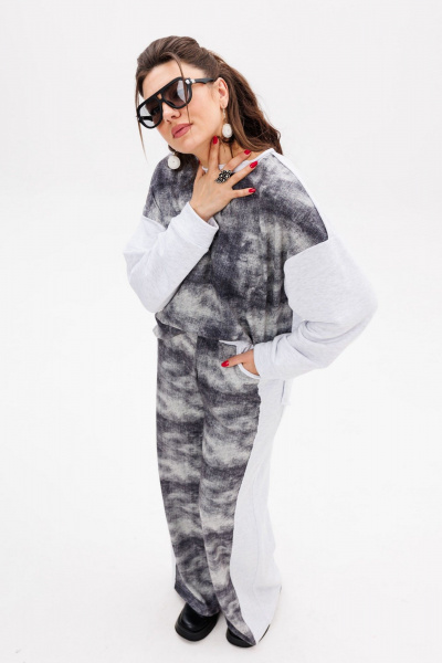 Брюки, джемпер Anelli 1526 рябчик - фото 7