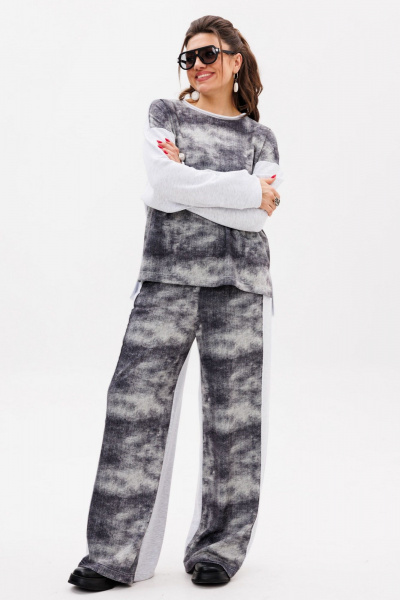 Брюки, джемпер Anelli 1526 рябчик - фото 5