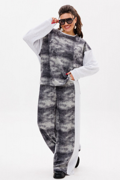 Брюки, джемпер Anelli 1526 рябчик - фото 1