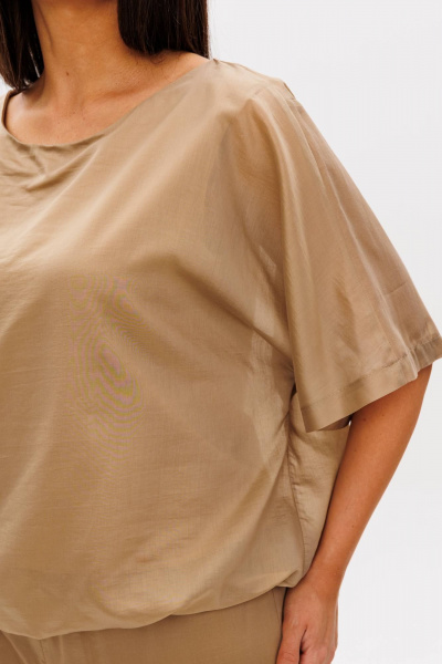 Блуза, брюки Fantazia Mod 4783 золоисто-оливковый - фото 5