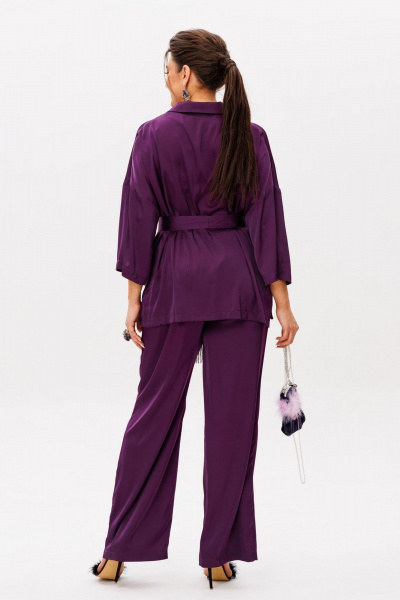 Блуза, брюки Anelli 1558 пурпур - фото 7