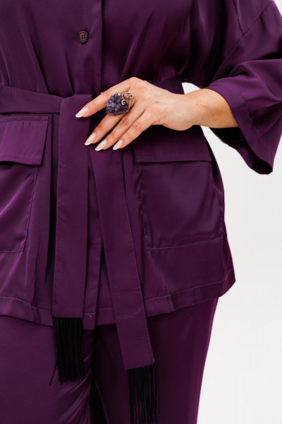 Блуза, брюки Anelli 1558 пурпур - фото 4