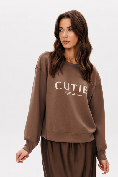 Джемпер и юбка в стиле повседневный из трикотажа Fantazia Mod 4958 - фото 6