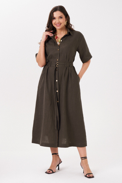 Платье Панда 17280 коричневый - фото 1