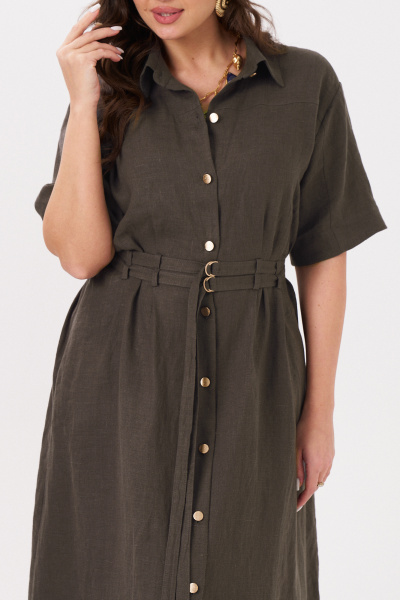 Платье Панда 17280 коричневый - фото 2