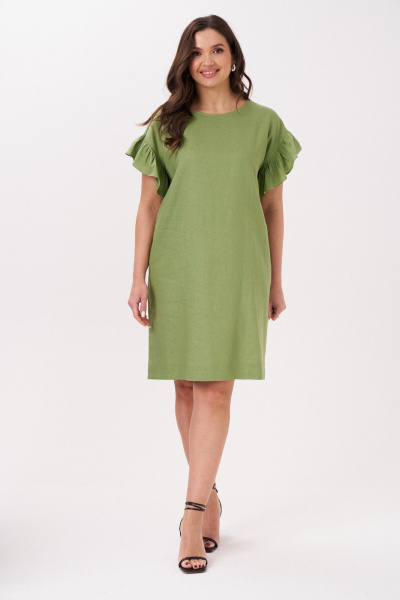 Платье Панда 174880w оливковый - фото 1