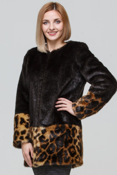 Шуба Зима Фэшн Classic-1-03/1-12 коричневый_под_норку - фото 5