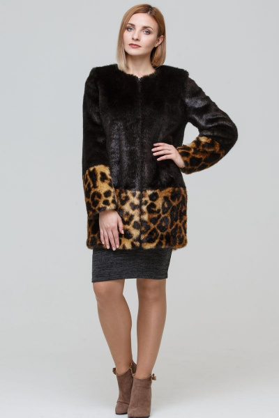 Шуба Зима Фэшн Classic-1-03/1-12 коричневый_под_норку - фото 4